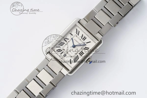 Tank 41 SS APSF 1:1 Best Edition White Dial on SS Bracelet MIYOTA 9015