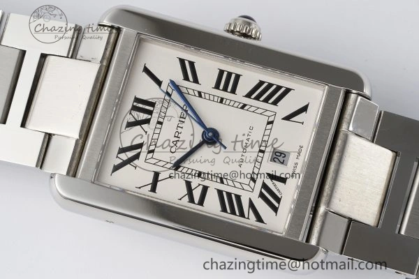 Tank 41 SS APSF 1:1 Best Edition White Dial on SS Bracelet MIYOTA 9015
