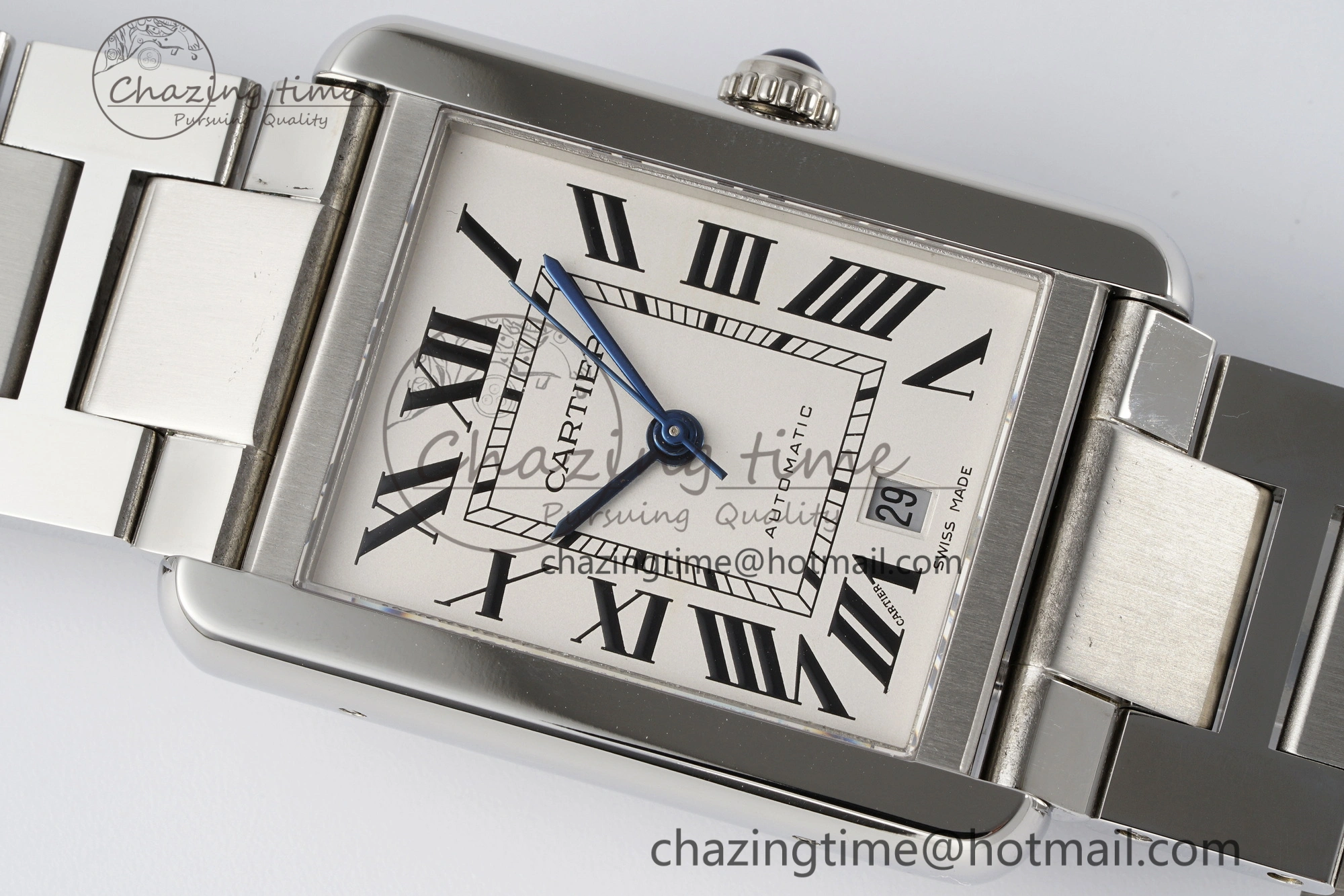Tank 41 SS APSF 1:1 Best Edition White Dial on SS Bracelet MIYOTA 9015