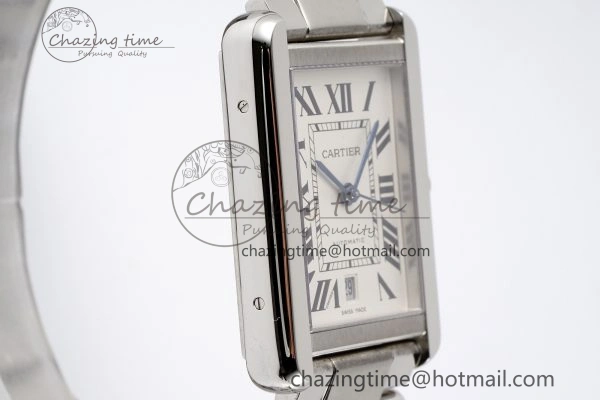Tank 41 SS APSF 1:1 Best Edition White Dial on SS Bracelet MIYOTA 9015