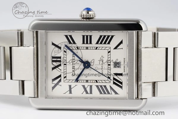 Tank 41 SS APSF 1:1 Best Edition White Dial on SS Bracelet MIYOTA 9015