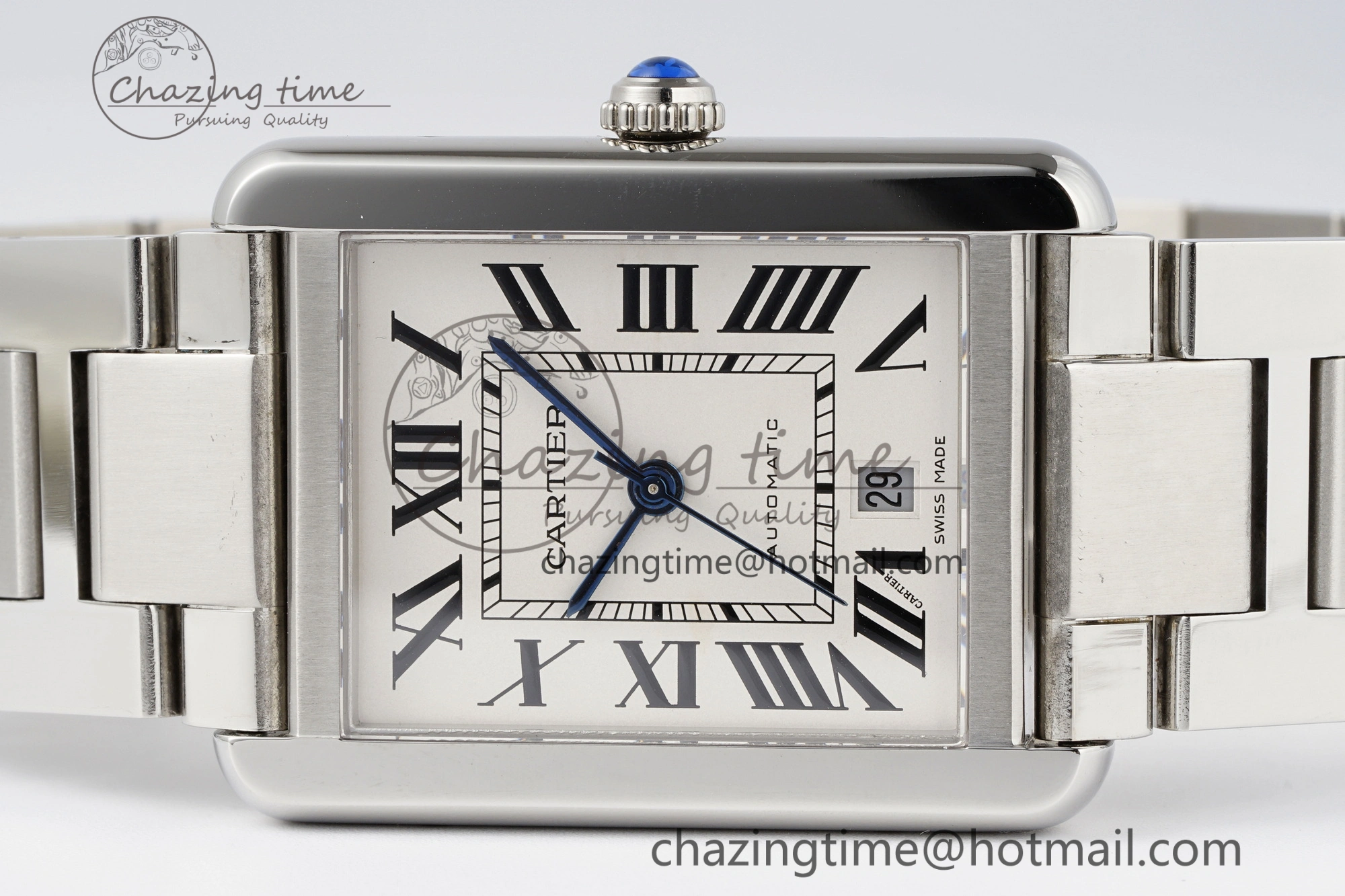 Tank 41 SS APSF 1:1 Best Edition White Dial on SS Bracelet MIYOTA 9015