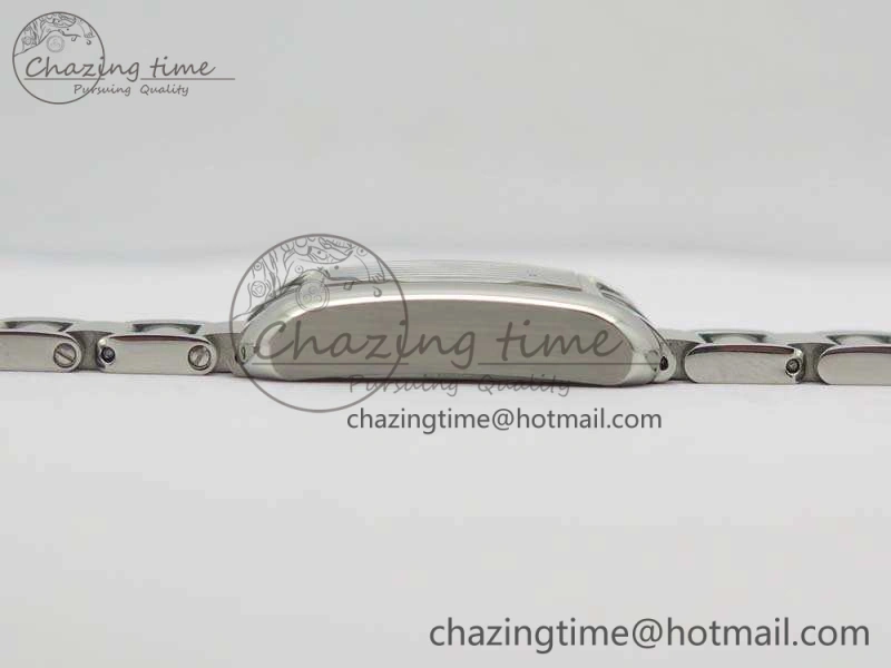Tank Anglaise Ladies SS GSF 1:1 Best Edition White Dial On SS Bracelet Quartz