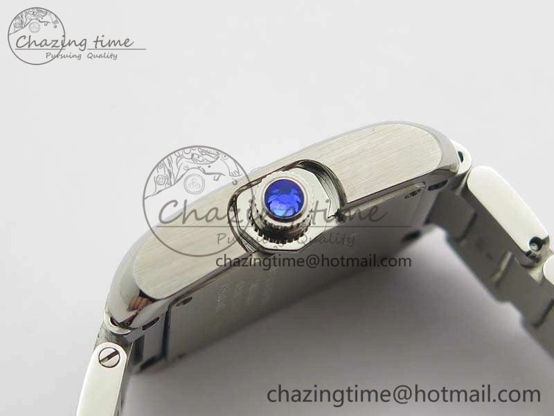 Tank Anglaise Ladies SS GSF 1:1 Best Edition White Dial On SS Bracelet Quartz