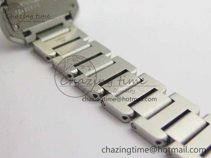 Tank Anglaise Ladies SS GSF 1:1 Best Edition White Dial On SS Bracelet Quartz