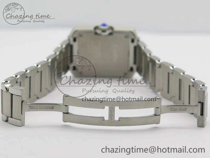 Tank Anglaise Ladies SS GSF 1:1 Best Edition White Dial On SS Bracelet Quartz