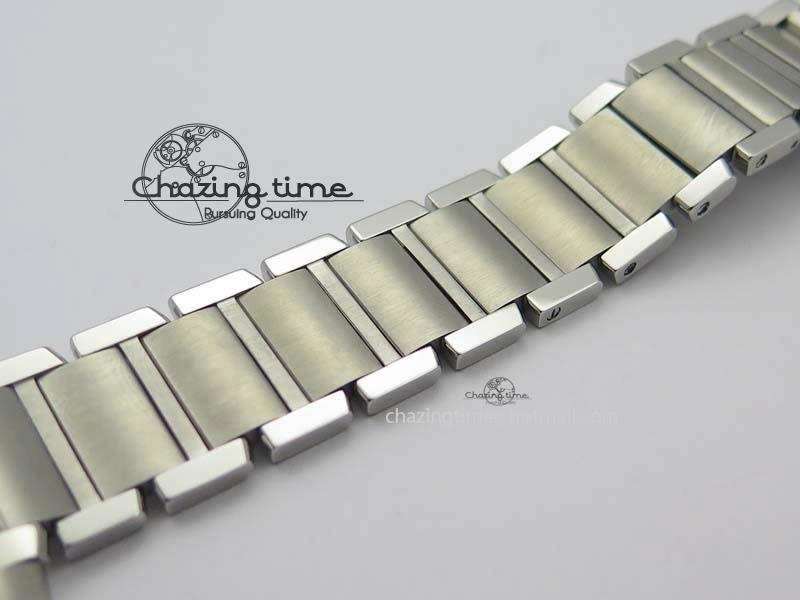 Tank Francaise 30mm Ladies SS TW 1:1 Best Edition White Dial On SS Bracelet Ronda Quartz
