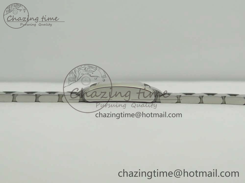 Tank Francaise Ladies 25mm SS 8848F 1:1 Best Edition White Dial Diamond Markers on SS Bracelet Ronda Quartz