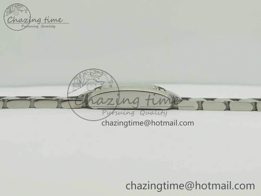 Tank Francaise Ladies 25mm SS 8848F 1:1 Best Edition White Dial on SS Bracelet Ronda Quartz