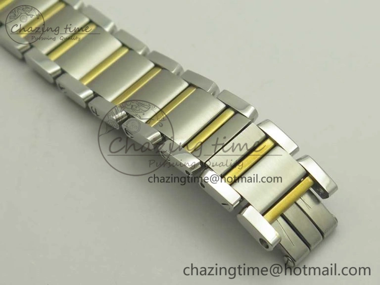 Tank Francaise Ladies 25mm SS YG 8848F 1:1 Best Edition Ivory Dial on SS YG Bracelet Ronda Quartz