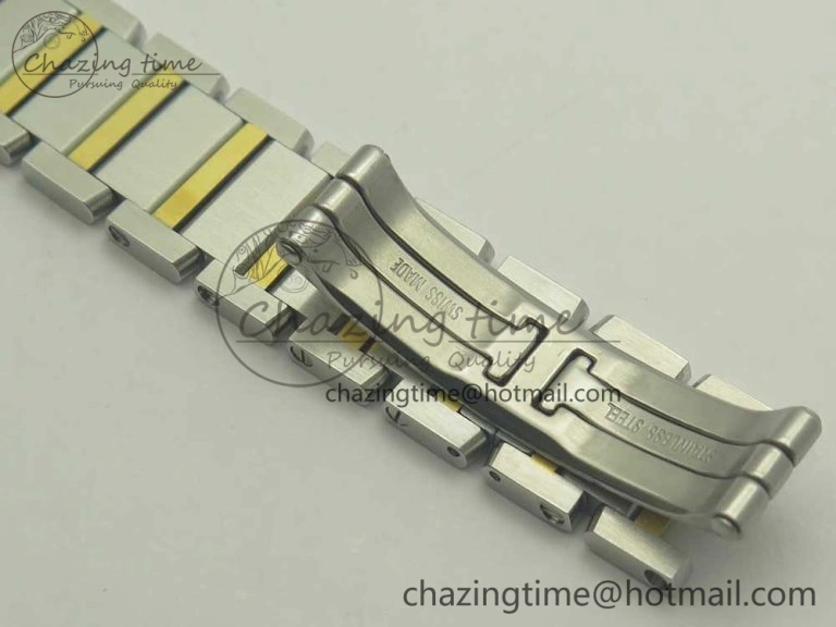 Tank Francaise Ladies 25mm SS YG 8848F 1:1 Best Edition Ivory Dial on SS YG Bracelet Ronda Quartz