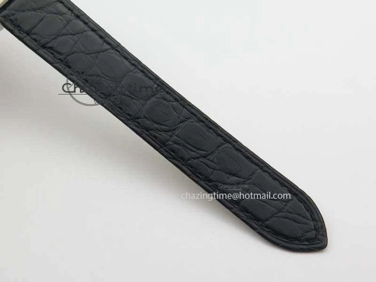 Tank Ladies 25mm SS GF 1:1 Best Edition White Dial On Black Croc Leather Ronda Quartz