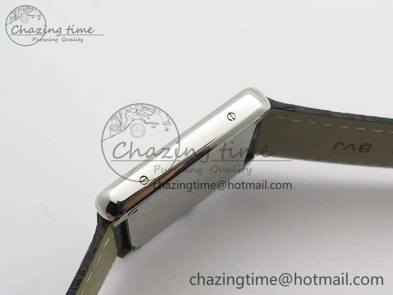 Tank Ladies W5200002 28mm SS GF 1:1 Best Edition White Dial On Black Leather Strap Ronda Quartz