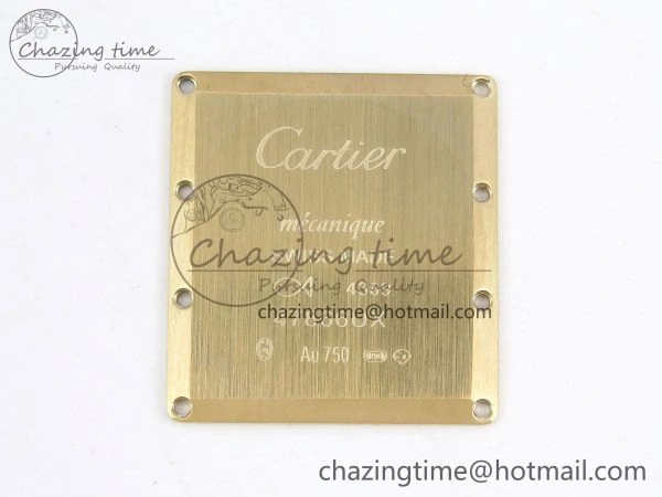 Tank Louis Cartier Large YG 33.7mm DRF 1:1 Best Edition Black Dial on Black Leather Strap Swiss Quartz
