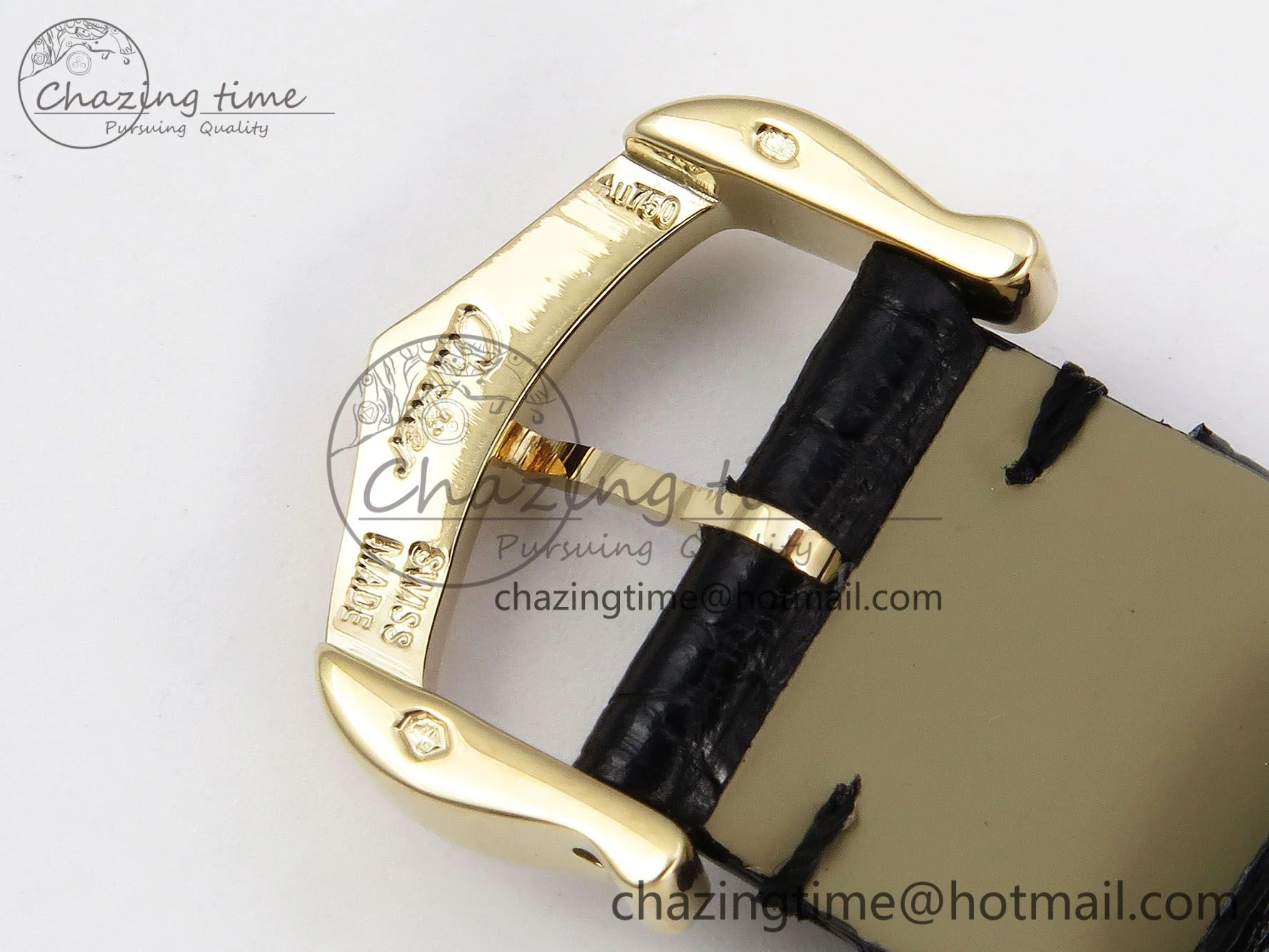 Tank Louis Cartier Small YG 29mm DRF 1:1 Best Edition Black Dial on Black Leather Strap Swiss Quartz