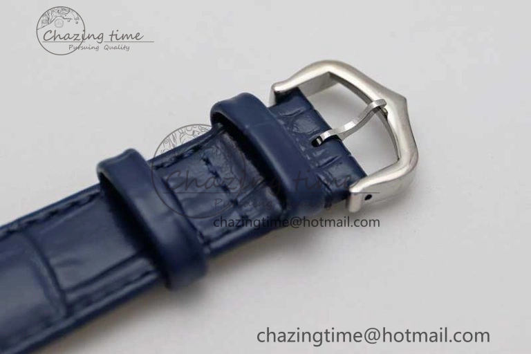 Tank Louis Ladies 25mm SS K11F 1:1 Best Edition Blue Dial on Croco Leather Strap Ronda Quartz