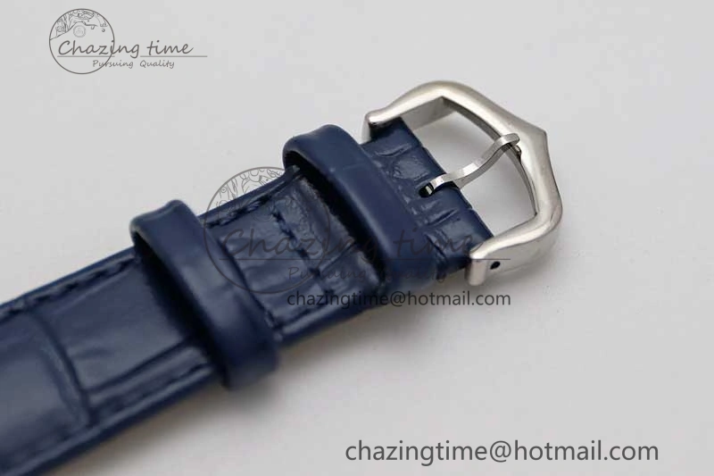 Tank Louis Ladies 25mm SS K11F 1:1 Best Edition Blue Dial on Croco Leather Strap Ronda Quartz