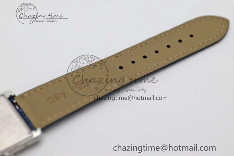 Tank Louis Ladies 25mm SS K11F 1:1 Best Edition Blue Dial on Croco Leather Strap Ronda Quartz