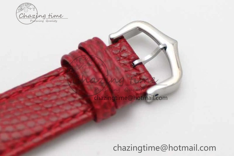 Tank Louis Ladies 25mm SS K11F 1:1 Best Edition Red Dial on Croco Leather Strap Ronda Quartz