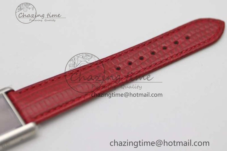 Tank Louis Ladies 25mm SS K11F 1:1 Best Edition Red Dial on Croco Leather Strap Ronda Quartz