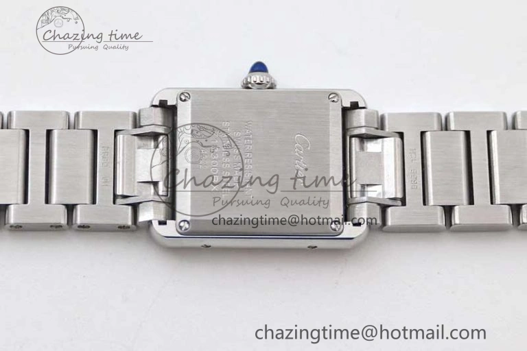 Tank Louis Ladies 29.5mm SS K11F Best Edition White Dial on SS Bracelet Ronda Quartz