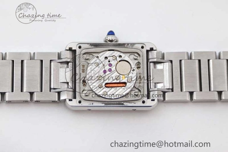 Tank Louis Ladies 29.5mm SS K11F Best Edition White Dial on SS Bracelet Ronda Quartz
