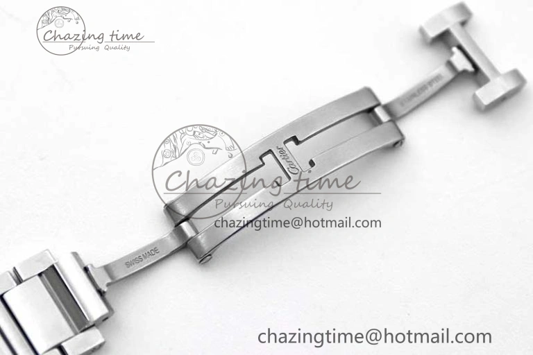 Tank Louis Ladies 29.5mm SS K11F Best Edition White Dial on SS Bracelet Ronda Quartz