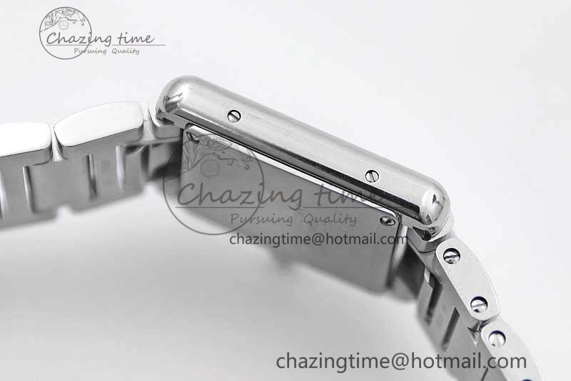 Tank Louis Ladies 29.5mm SS K11F Best Edition White Dial on SS Bracelet Ronda Quartz