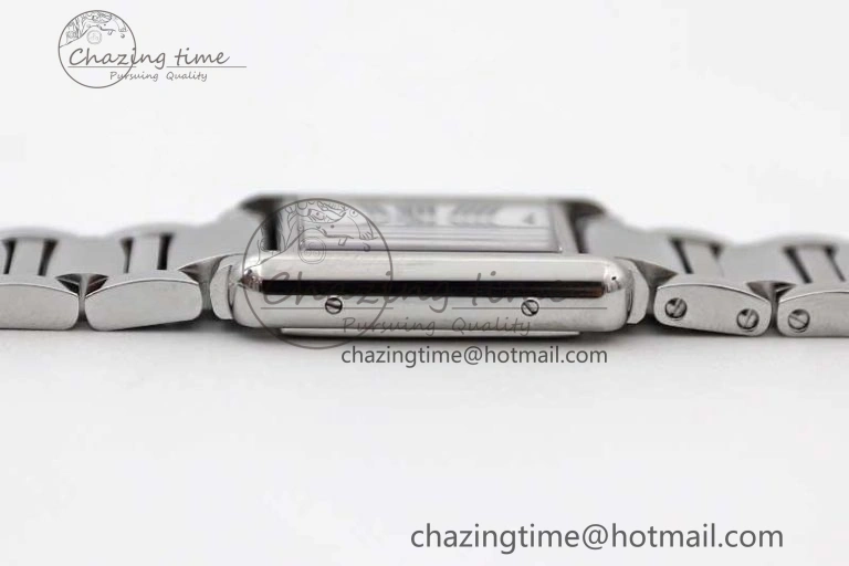 Tank Louis Ladies 29.5mm SS K11F Best Edition White Dial on SS Bracelet Ronda Quartz