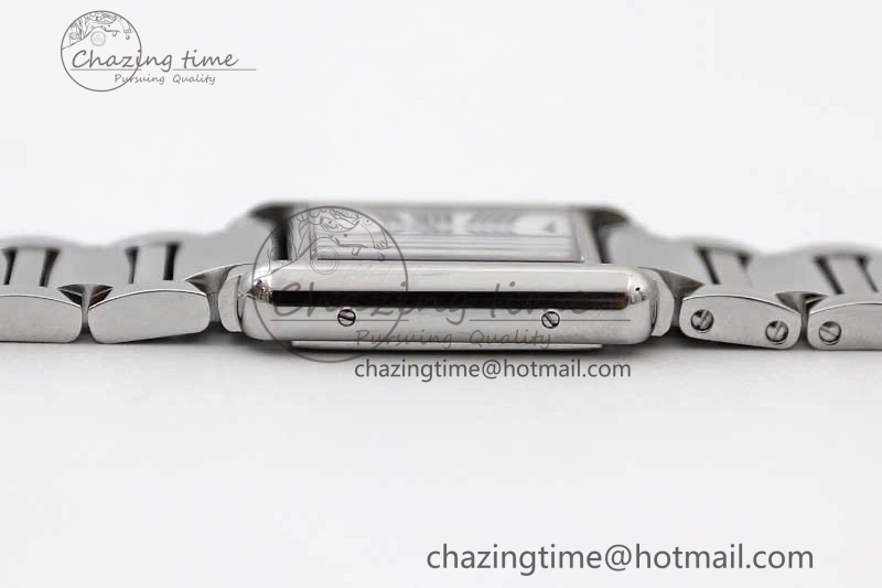 Tank Louis Ladies 29.5mm SS K11F Best Edition White Dial on SS Bracelet Ronda Quartz