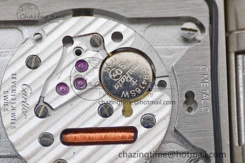 Tank Louis Ladies 33.7mm SS K11F Best Edition White Dial on SS Bracelet Ronda Quartz