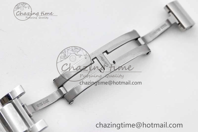 Tank Louis Ladies 33.7mm SS K11F Best Edition White Dial on SS Bracelet Ronda Quartz