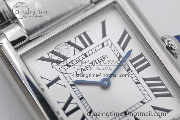 Tank Louis Ladies 33.7mm SS K11F Best Edition White Dial on SS Bracelet Ronda Quartz