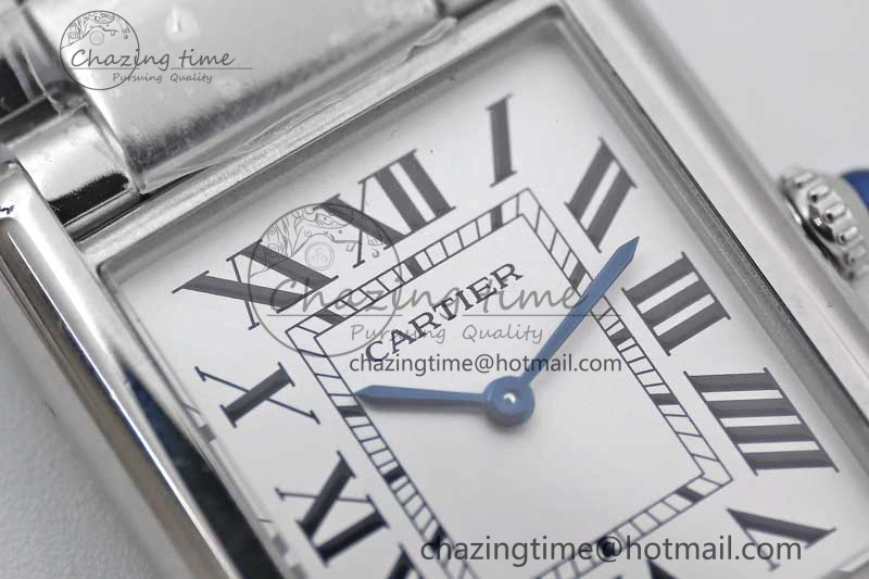 Tank Louis Ladies 33.7mm SS K11F Best Edition White Dial on SS Bracelet Ronda Quartz
