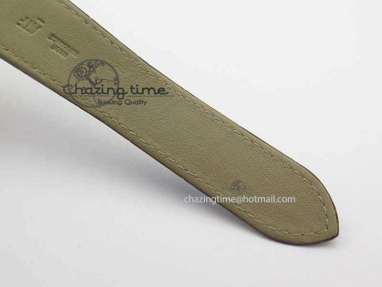 Tank MC JF Best Edition RG White Textured Dial On Brown Leather Strap A23J Cal