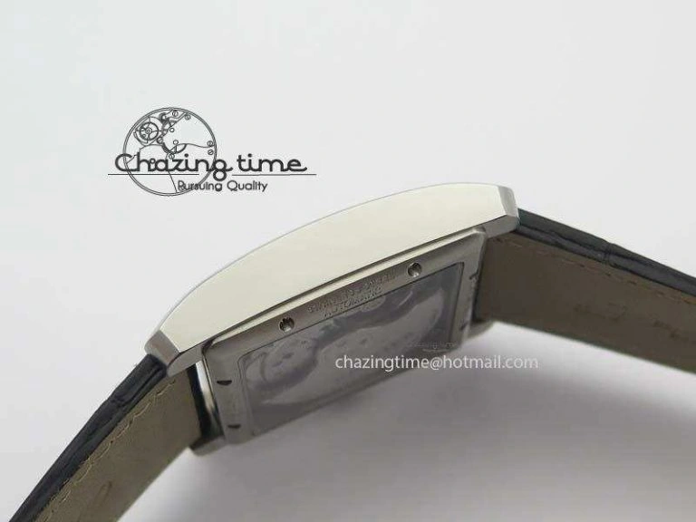 Tank MC JF Best Edition SS Black Textured Dial On Black Leather Strap A23J Cal