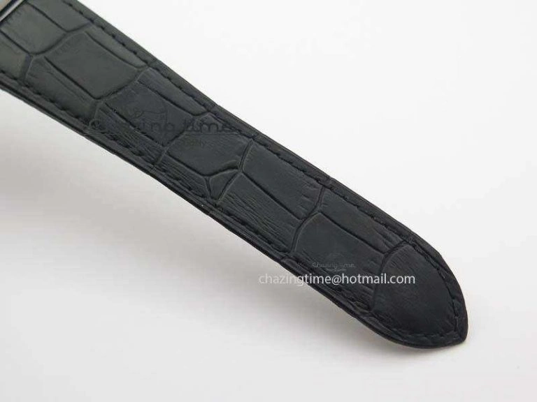 Tank MC JF Best Edition SS Black Textured Dial On Black Leather Strap A23J Cal