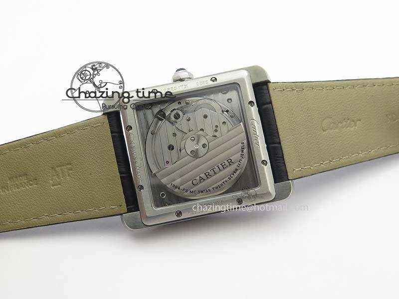 Tank MC JF Best Edition SS White Textured Dial On Black Leather Strap A23J Cal