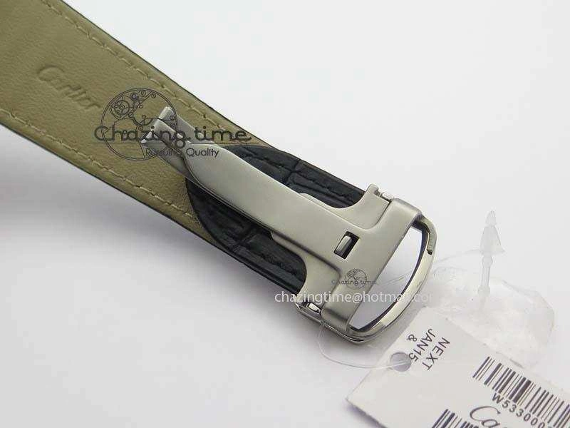 Tank MC JF Best Edition SS White Textured Dial On Black Leather Strap A23J Cal