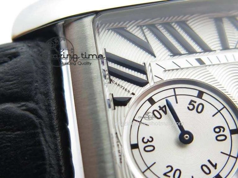 Tank MC JF Best Edition SS White Textured Dial On Black Leather Strap A23J Cal