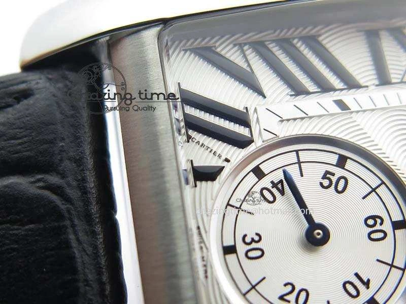 Tank MC JF Best Edition SS White Textured Dial On Black Leather Strap A23J Cal