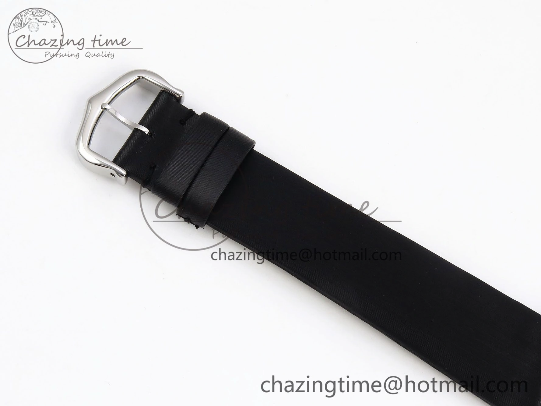 Tank Must Large SS 33.7mm DRF 1:1 Best Edition White Dial Diamonds Bezel on Black Calfskin Strap Swiss Quartz