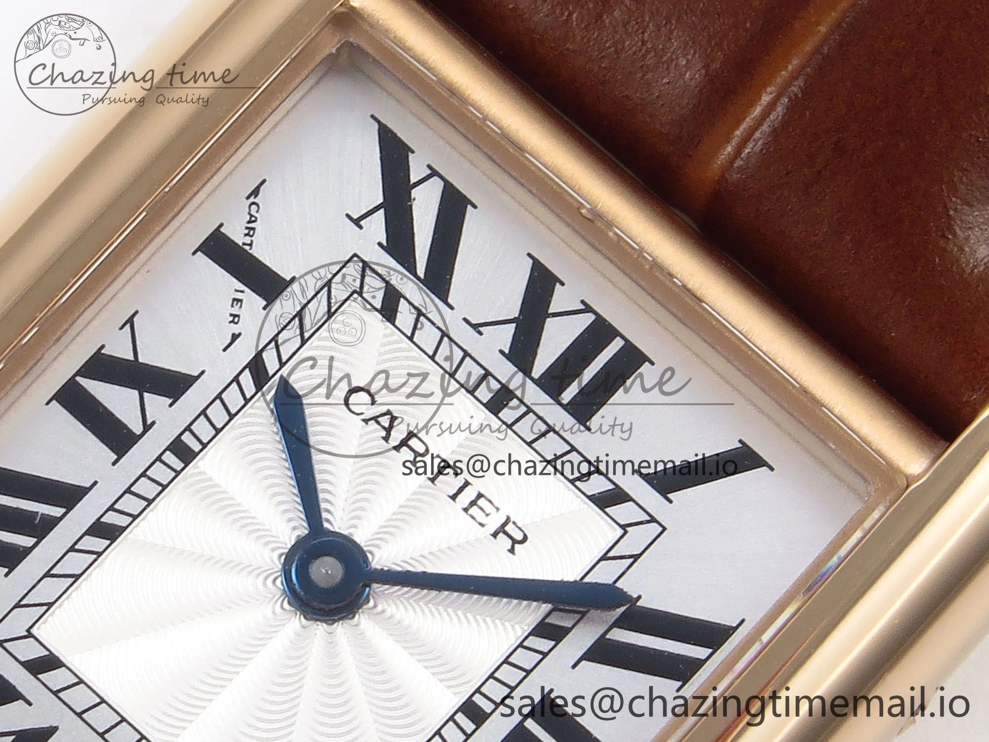 Tank Must RG 22mm AF 1:1 Best Edition White Dial on Brown Leather Strap Ronda Quartz