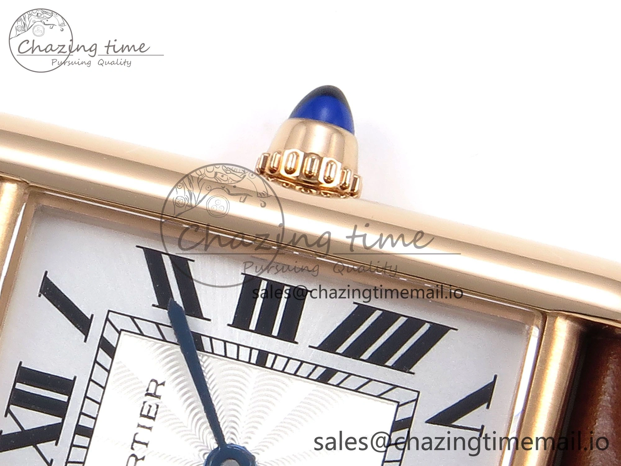 Tank Must RG 22mm AF 1:1 Best Edition White Dial on Brown Leather Strap Ronda Quartz
