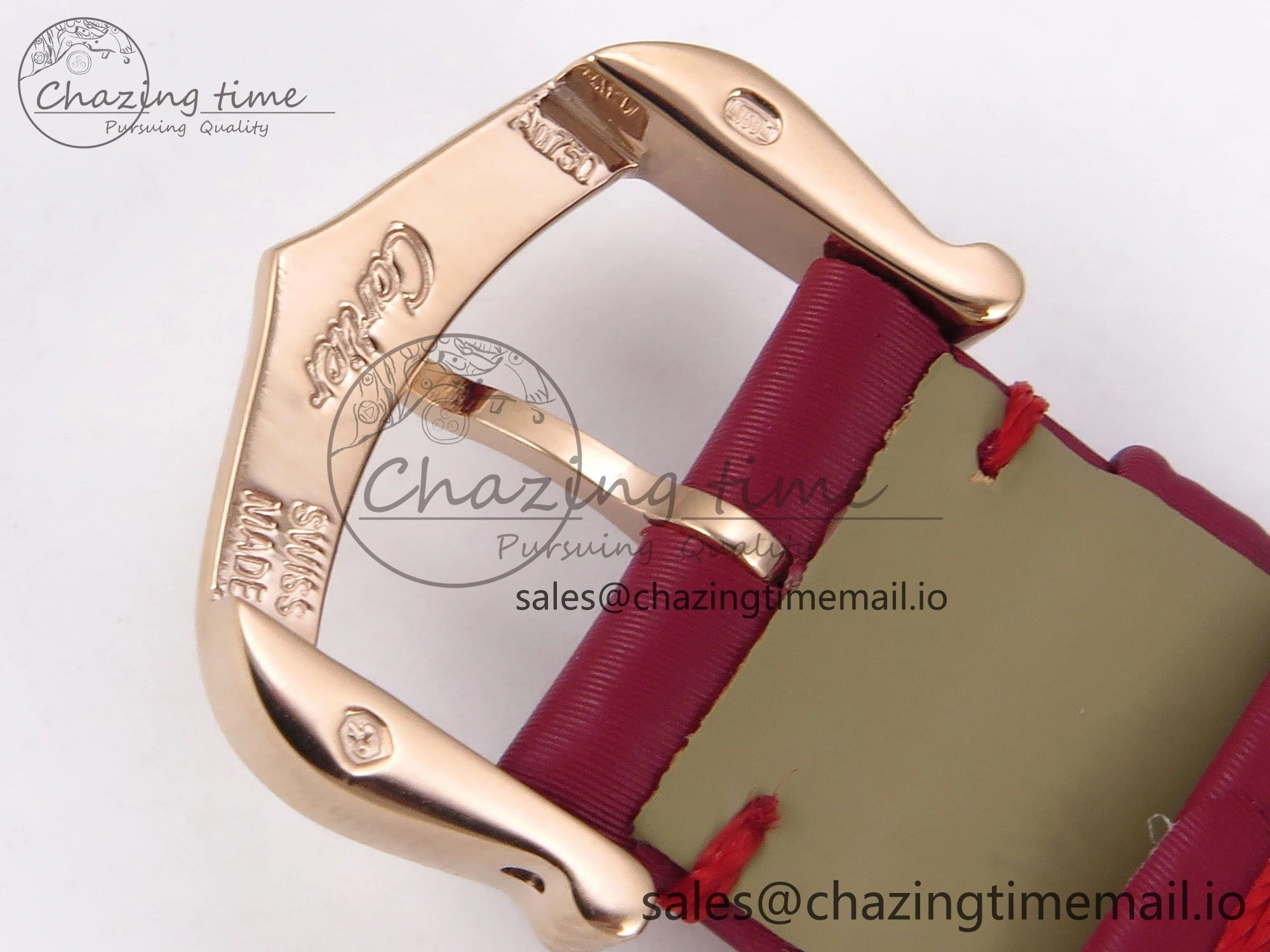 Tank Must RG 22mm AF 1:1 Best Edition White Dial on Red Fabric Strap Ronda Quartz