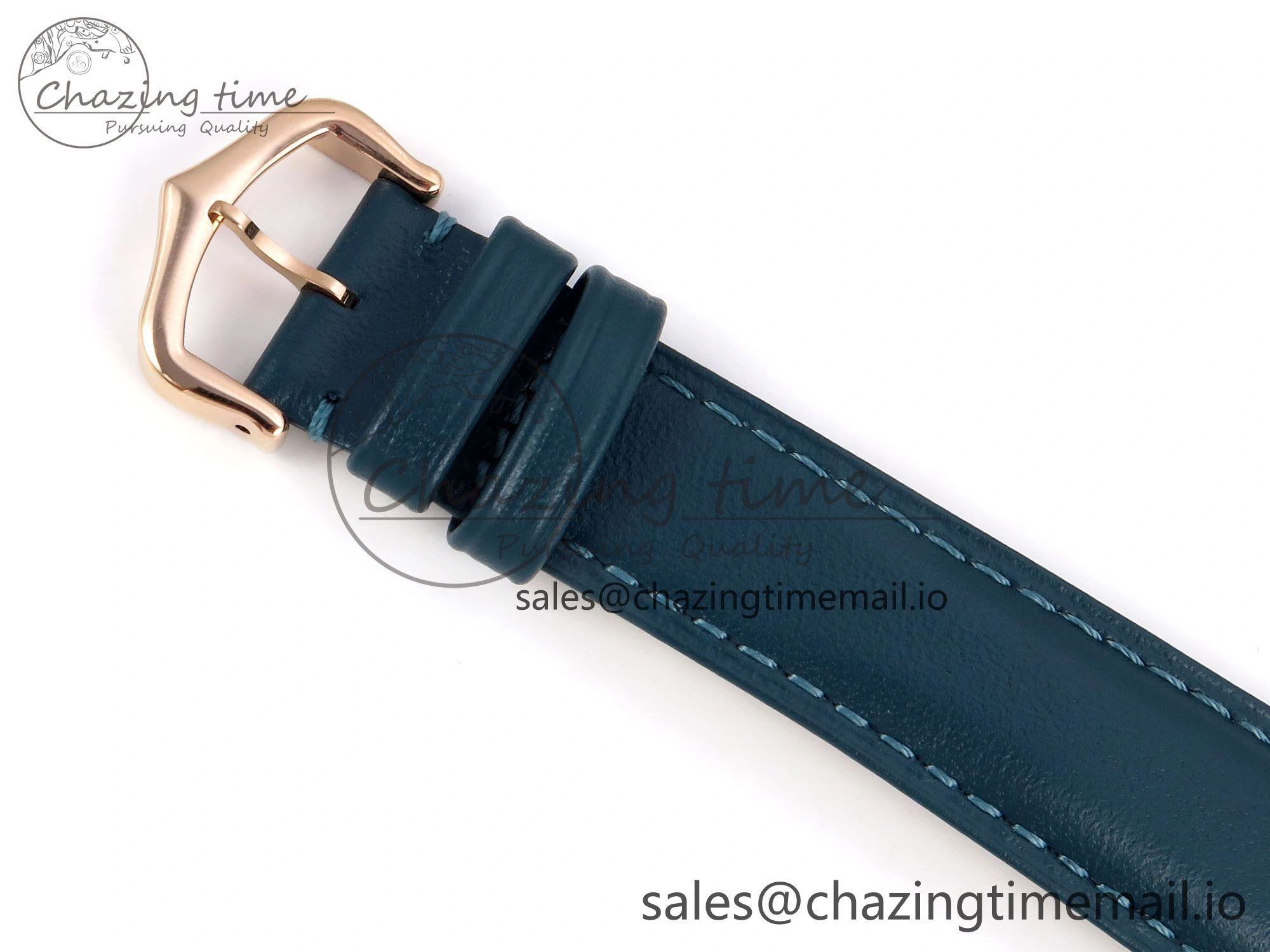 Tank Must RG 25.5mm AF 1:1 Best Edition White Dial on Blue Leather Strap Ronda Quartz