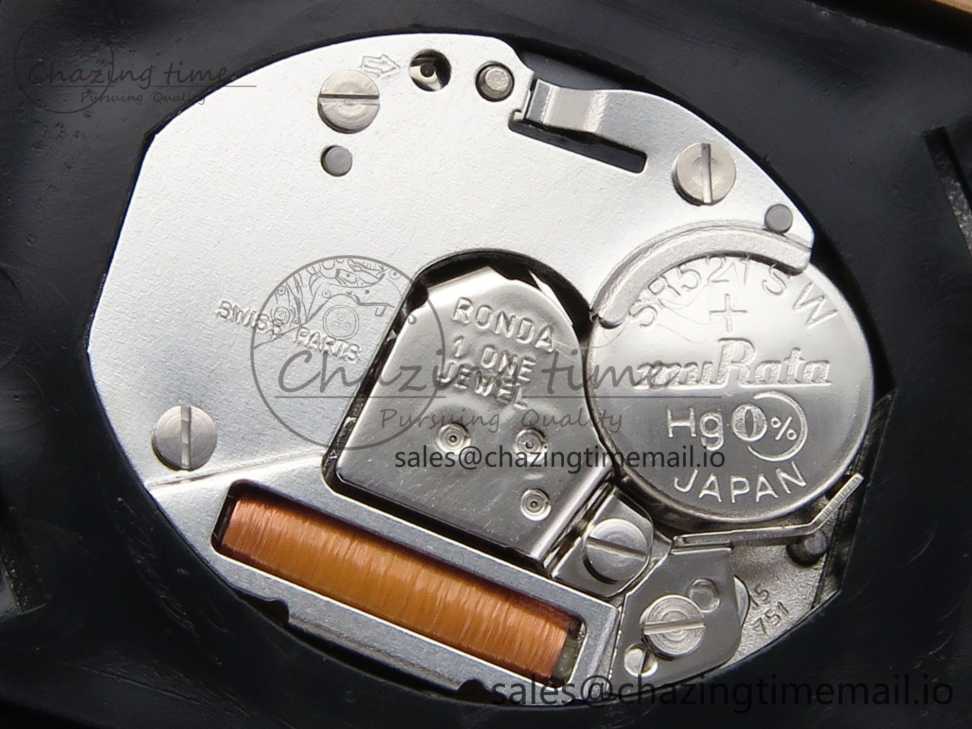 Tank Must RG 25.5mm AF 1:1 Best Edition White Dial on Brown Leather Strap Ronda Quartz