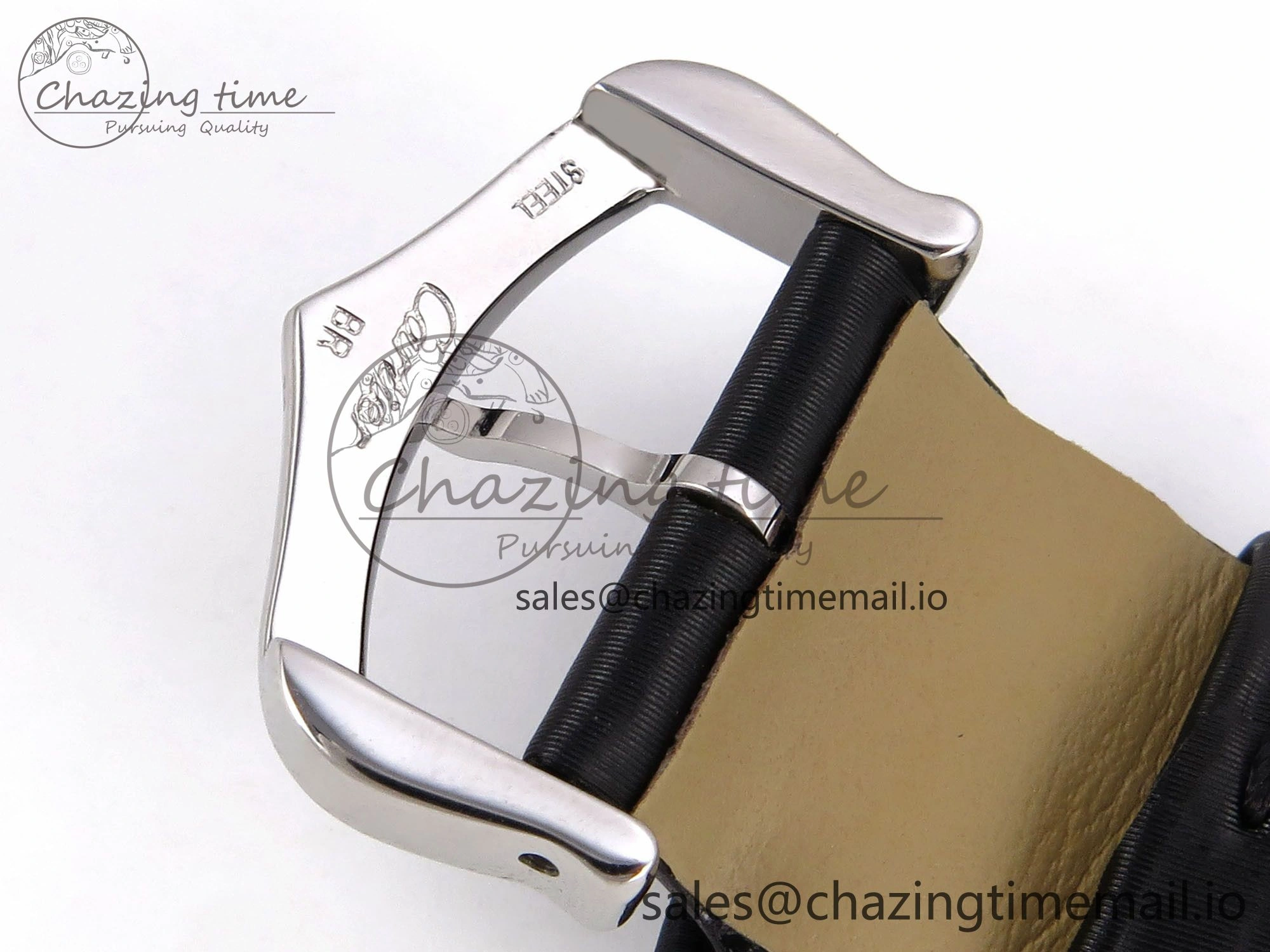 Tank Must SS 25.5mm AF 1:1 Best Edition White Dial Diamonds Bezel on Black Fabric Strap Ronda Quartz