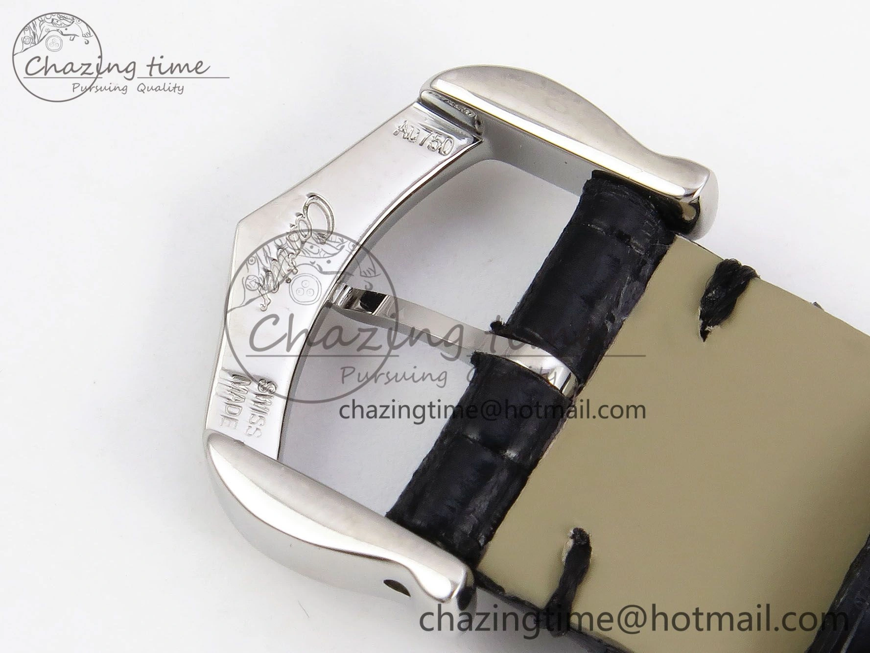 Tank Must Small SS 29mm DRF 1:1 Best Edition Black Dial on Black Leather Strap Swiss Quartz
