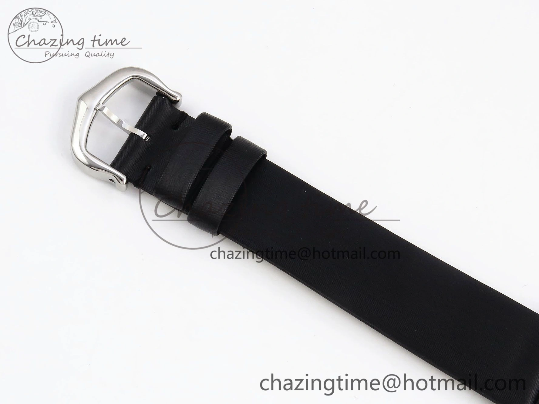 Tank Must Small SS 29mm DRF 1:1 Best Edition White Dial Diamonds Bezel on Black Calfskin Strap Swiss Quartz